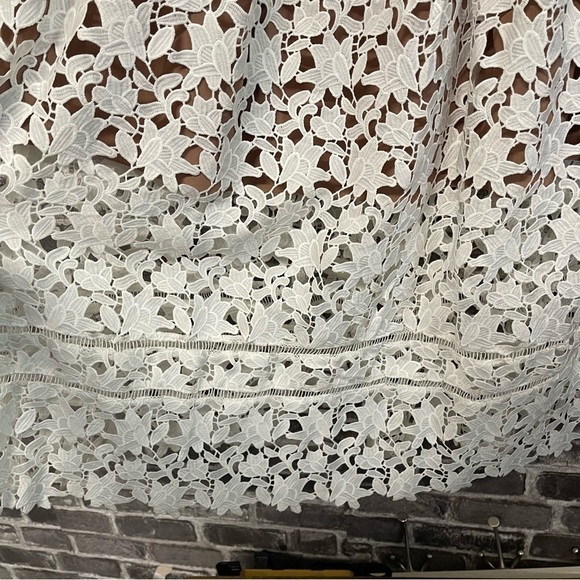 Self Portrait Azaelea guipure lace dress white midi - Picture 10 of 15